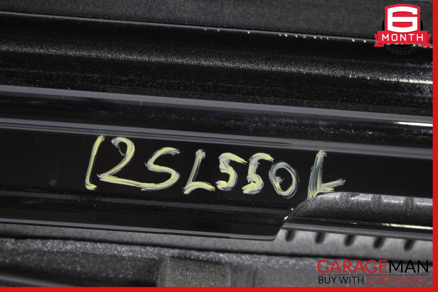 03-12 Mercedes R230 SL550 Front Left Side Exterior Door Shell Frame Panel Black