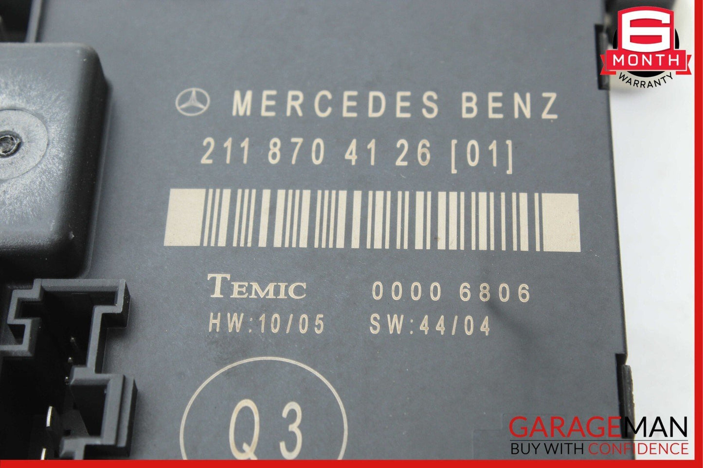 03-09 Mercedes W211 E350 E550 E63 AMG Rear Right Side Door Control Module Unit