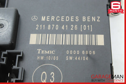 03-09 Mercedes W211 E350 E550 E63 AMG Rear Right Side Door Control Module Unit