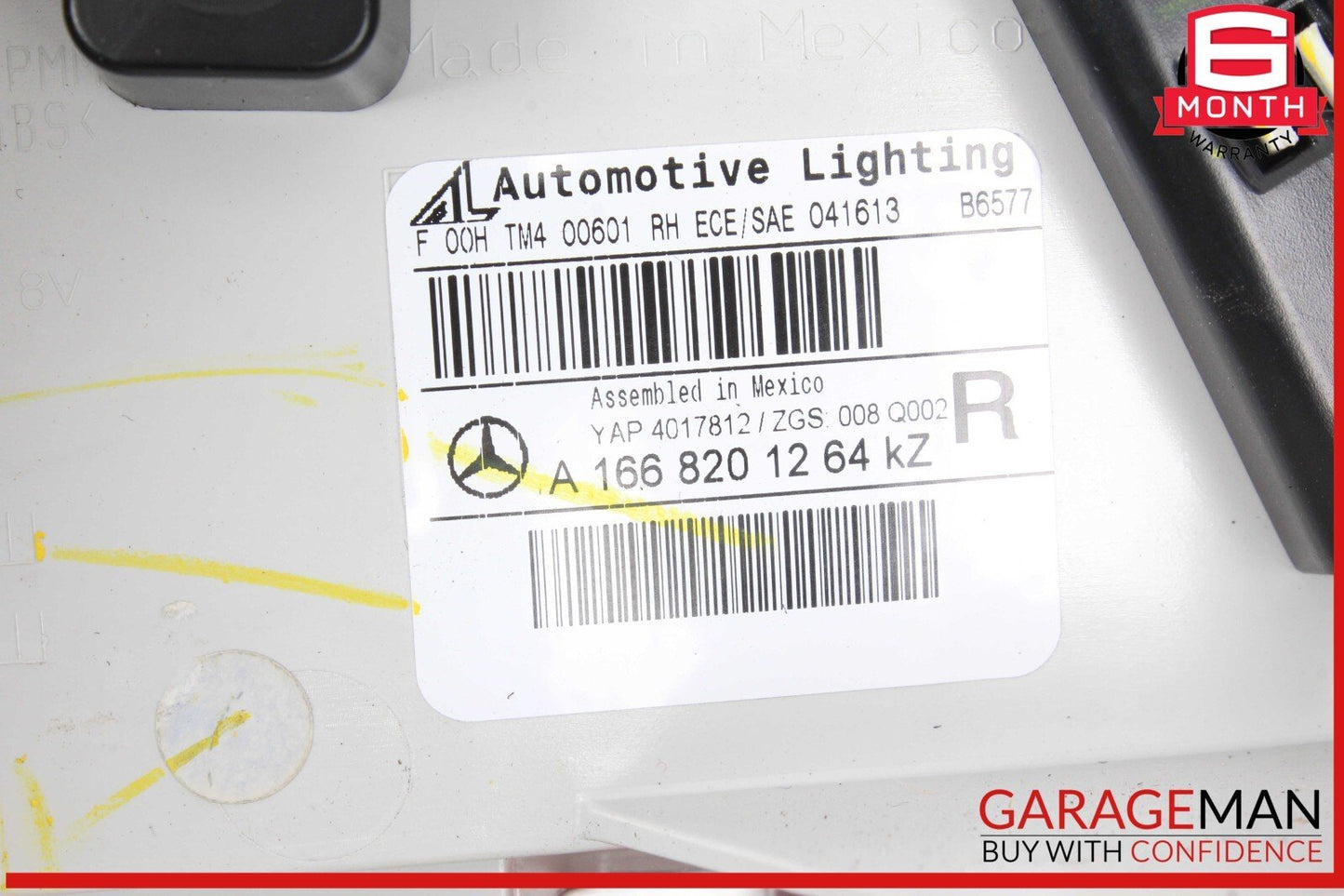 13-16 Mercedes X166 GL450 GL550 Inner Tail Light Lamp Rear Right Side OEM