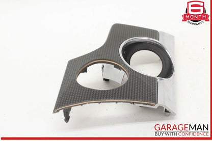10-16 Porsche Panamera 970 E-Hybrid Dash Ignition Bezel Cover Trim Carbon Fiber