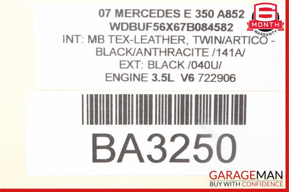 03-09 Mercedes W211 E350 E550 E63 AMG Rear Right Side Exterior Door Handle Black