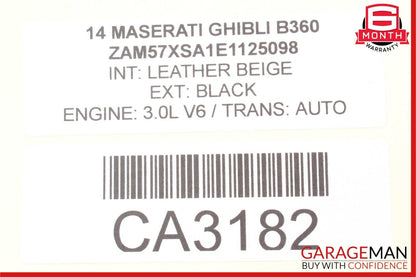 14-17 Maserati Ghibli Rear Right Passenger Side Exhaust System Muffler Tips