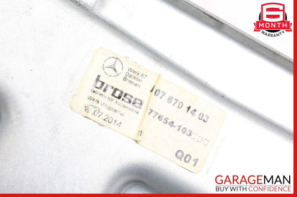 10-17 Mercedes W207 E350 Coupe Rear Right Door Window Regulator Frame w/o Motor