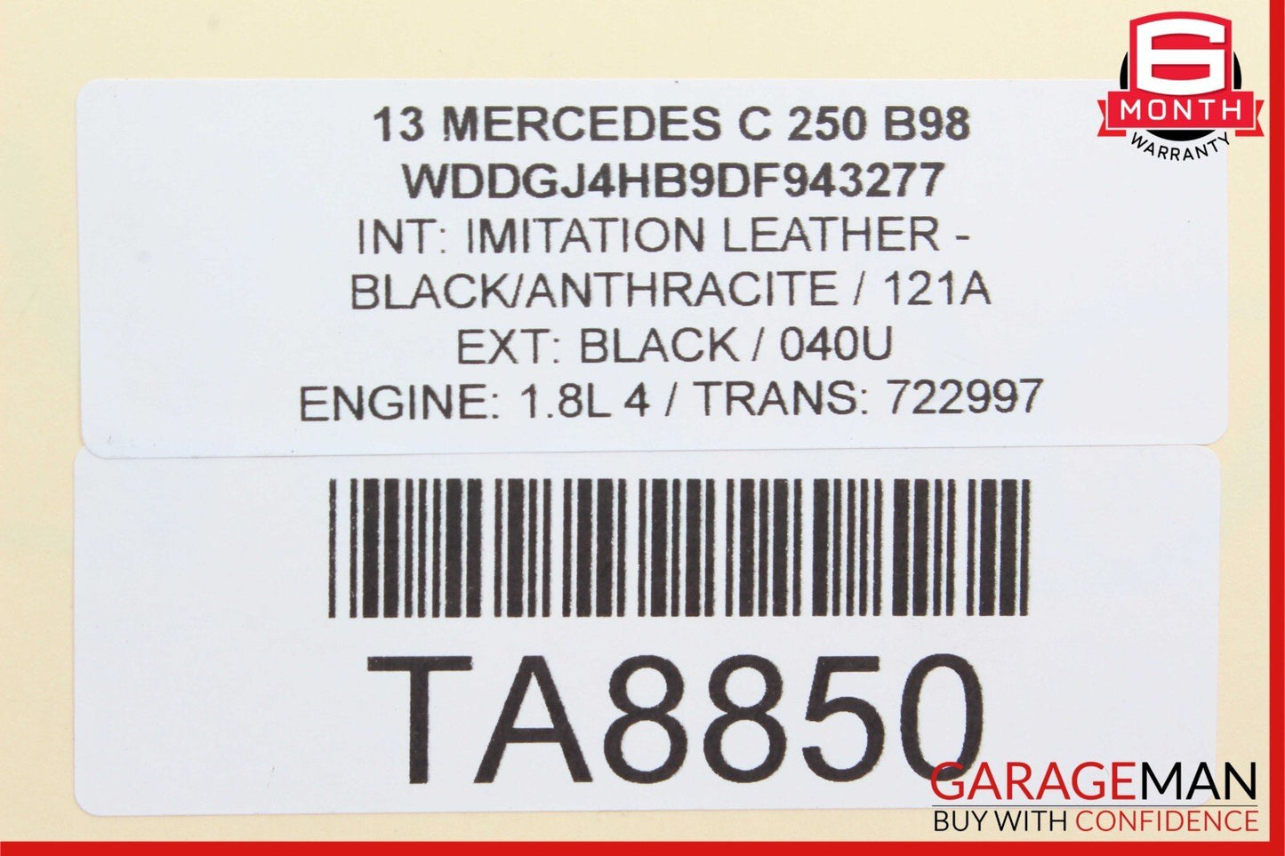 12-15 Mercedes W204 C250 SLK250 M271 Engine Throttle Body 2661410525 OEM