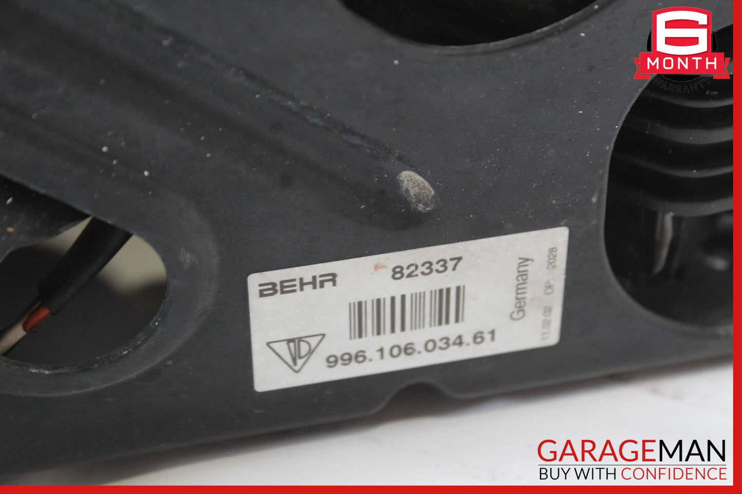 97-04 Porsche Boxster 986 S Right Side Engine Radiator AC A/C Condenser Fan Assy