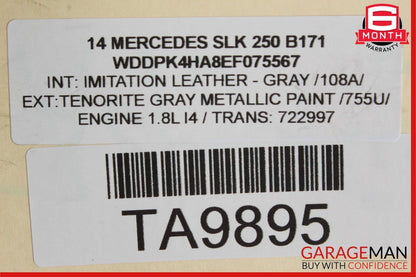 08-17 Mercedes C300 SLK250 Front Right RWD Wheel Spindle Knuckle Hub Bearing