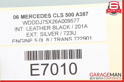 06-11 Mercedes CLS500 CLS55 AMG Rear Left Door Lock Latch Actuator Keyless Go