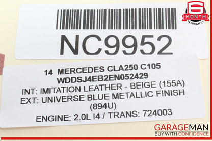 14-18 Mercedes W117 CLA250 ABS Hydraulic Brake Pump Control Module Unit OEM