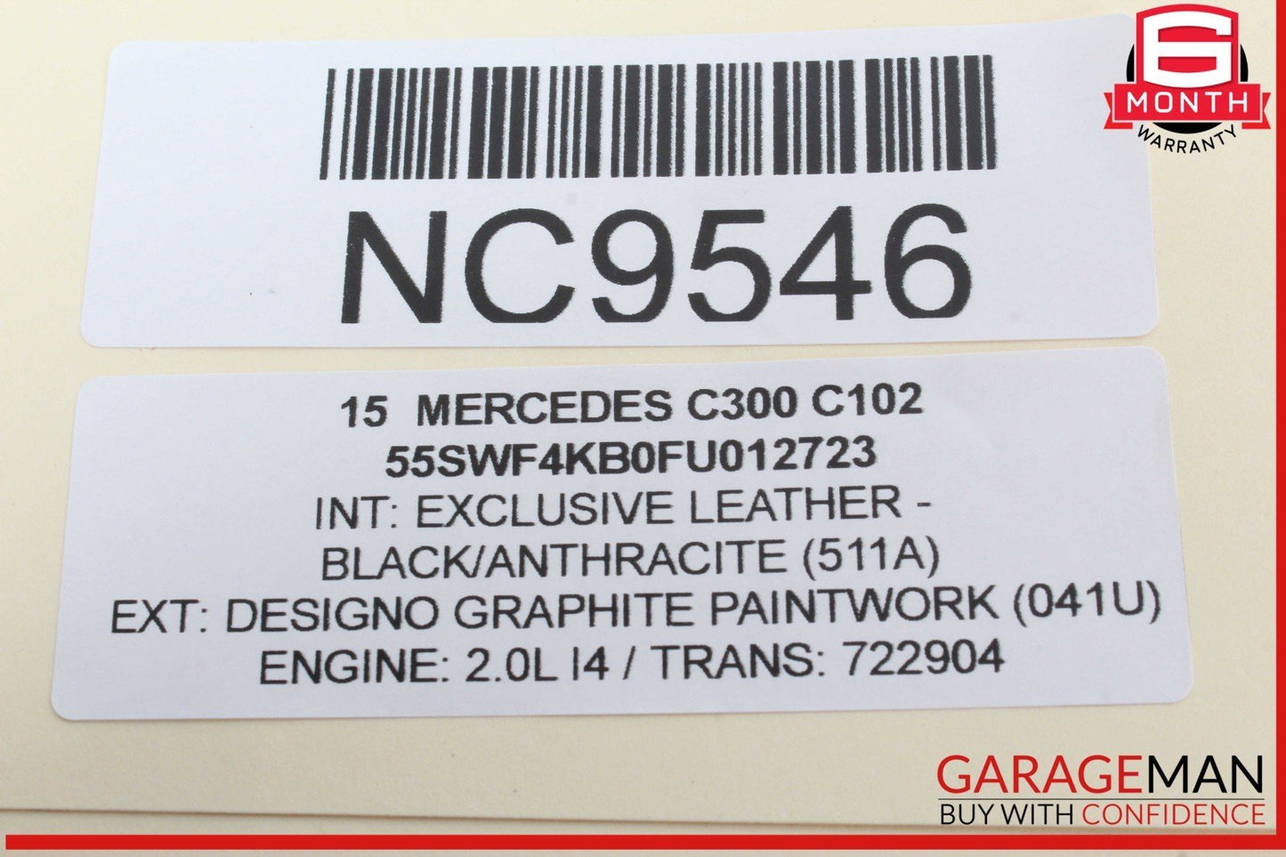 15-18 Mercedes W205 C300 C400 C350e Rear Trunk SAM Control Module Unit OEM