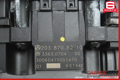 05-07 Mercedes C230 Dash Hazard Light Switch Door Lock Control Module Walnut OEM