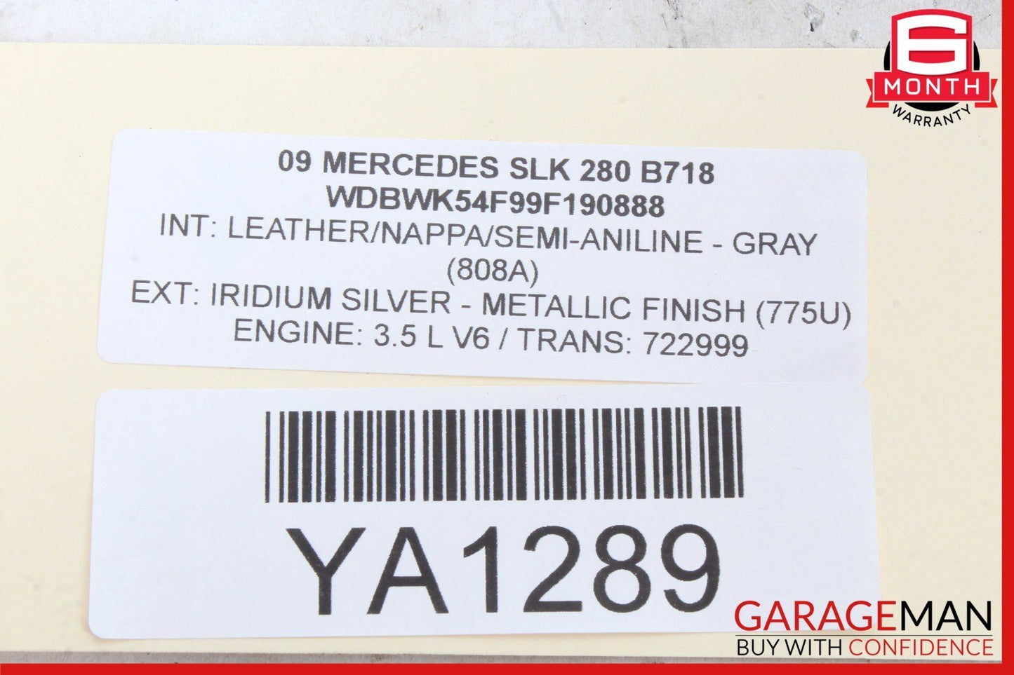 05-11 Mercedes R171 SLK350 Front Left Driver Side Door Lock Latch Actuator OEM