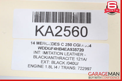 12-14 Mercedes W204 C250 C300 Floor Gear Shift Shifter Knob Boot Cover Black