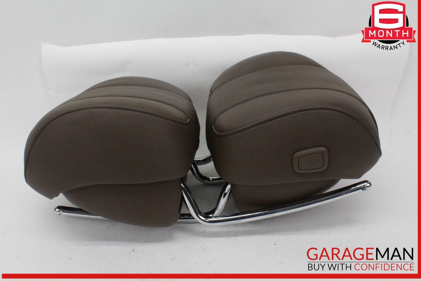 14-17 Mercedes W222 S550 Front Left and Right Side Head Rest Headrest Brown OEM