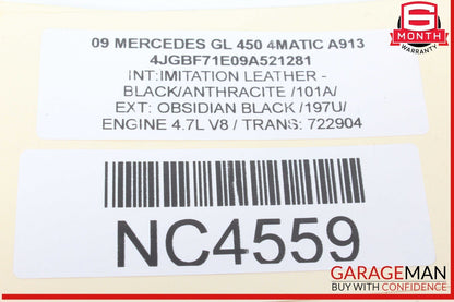 06-09 Mercedes X164 GL450 4MATIC Instrument Speedometer Cluster 1645407048 OEM