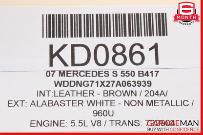 07-14 Mercedes S550 CL600 Head Light Headlight Fog Light Switch Control Module