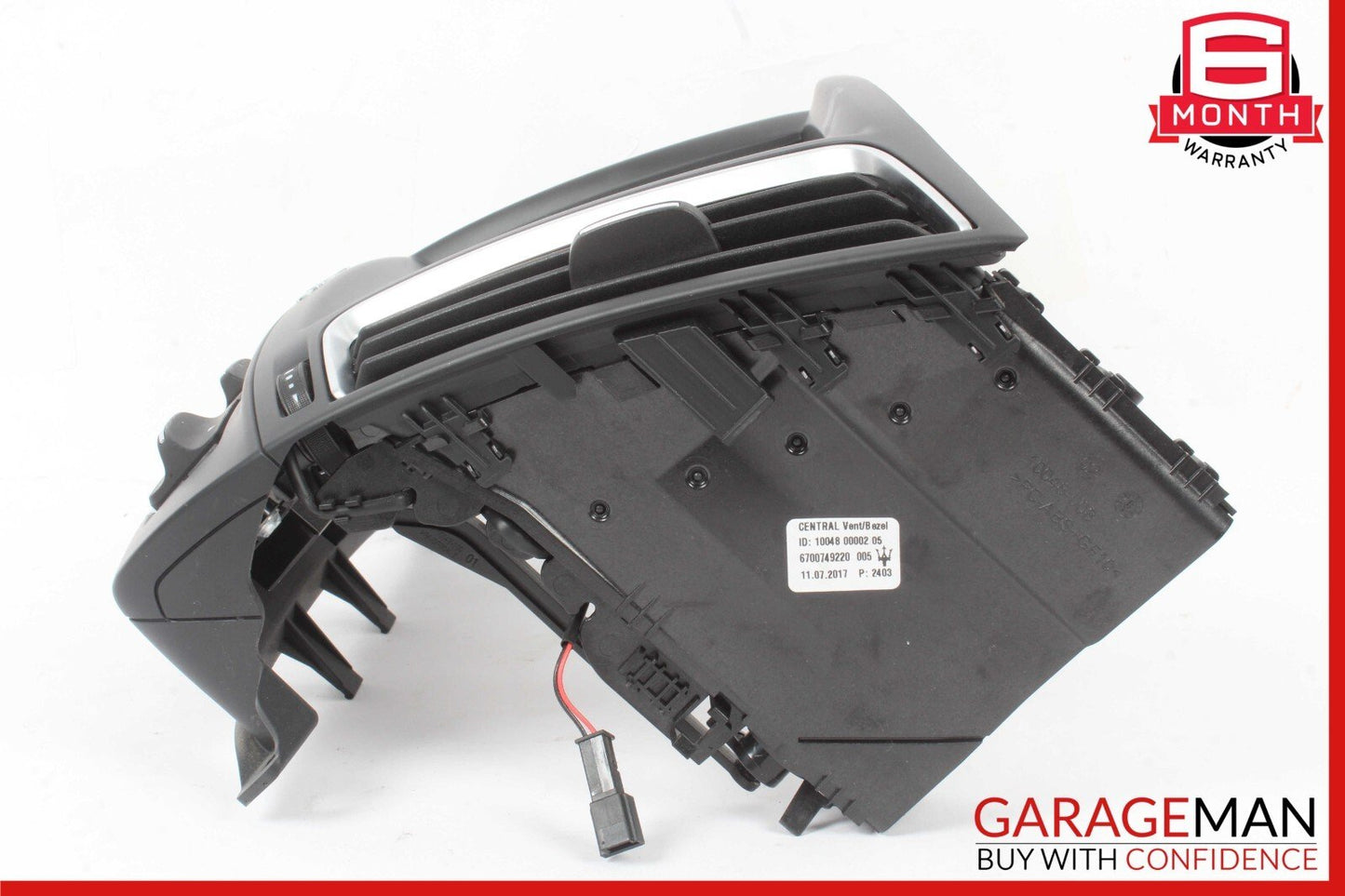 17-23 Maserati Levante AC Heater Climate Control Switch w/ Radio Screen Bezel
