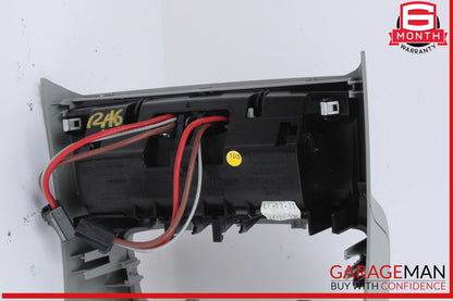 12-18 Audi A6 A7 S6 Rear Climate Control Trim Panel w/ Power Outlet Gray OEM