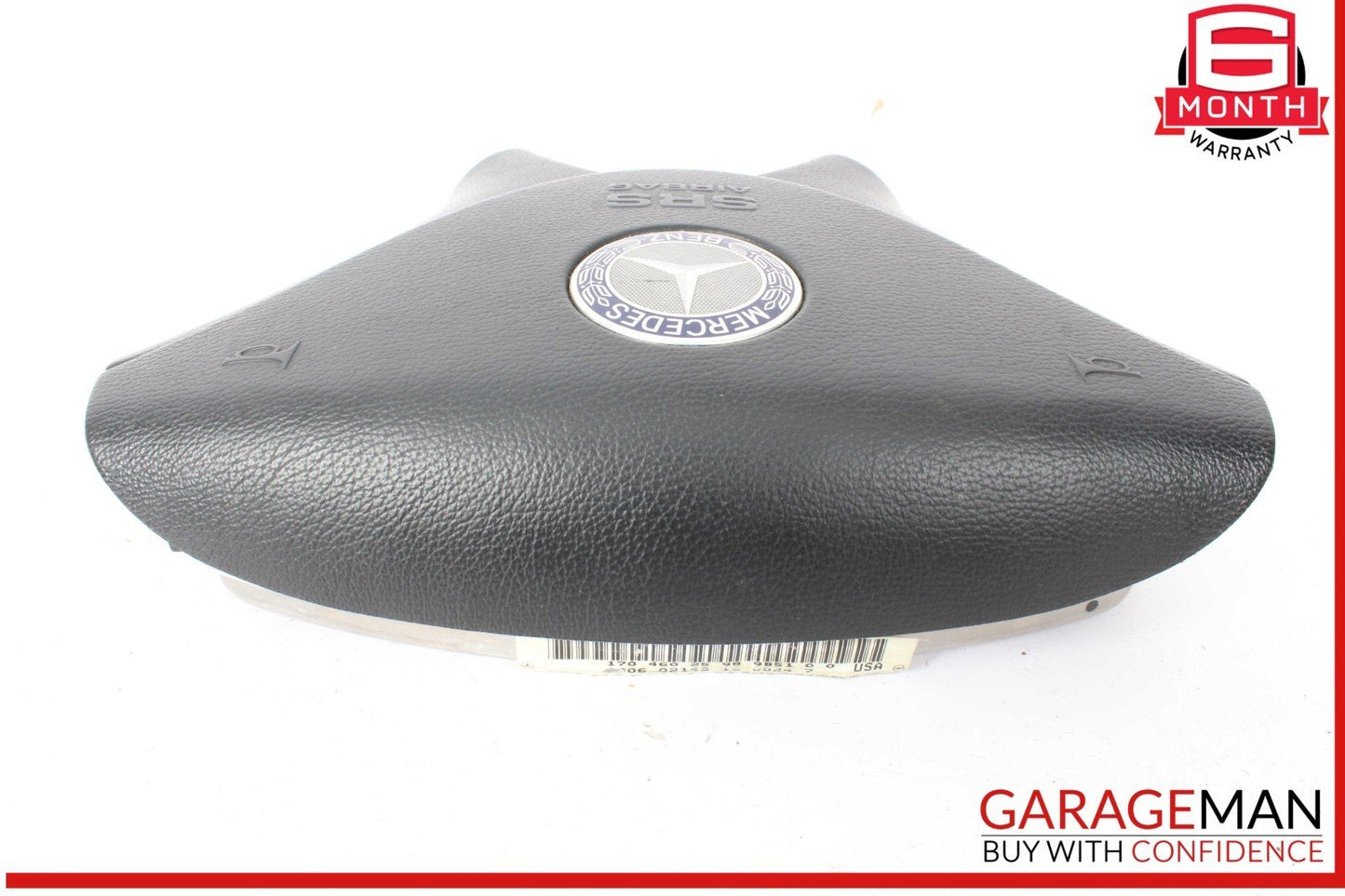 01-04 Mercedes R170 SLK230 SL500 Driver Steering Wheel Air Bag Airbag Black OEM