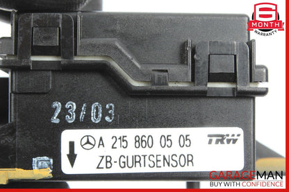 Mercedes R230 SL550 CL550 CL600 Seat Belt Seatbelt Tension Sensor Module Unit