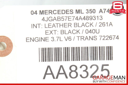 02-05 Mercedes W163 ML320 ML350 Center Console Arm Rest Armrest Cover Black