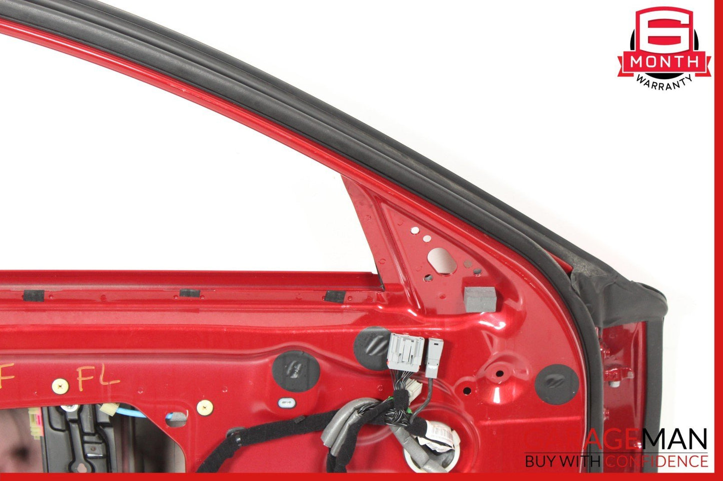 16-23 Jaguar XF Front Left Driver Side Door Shell Panel Red OEM