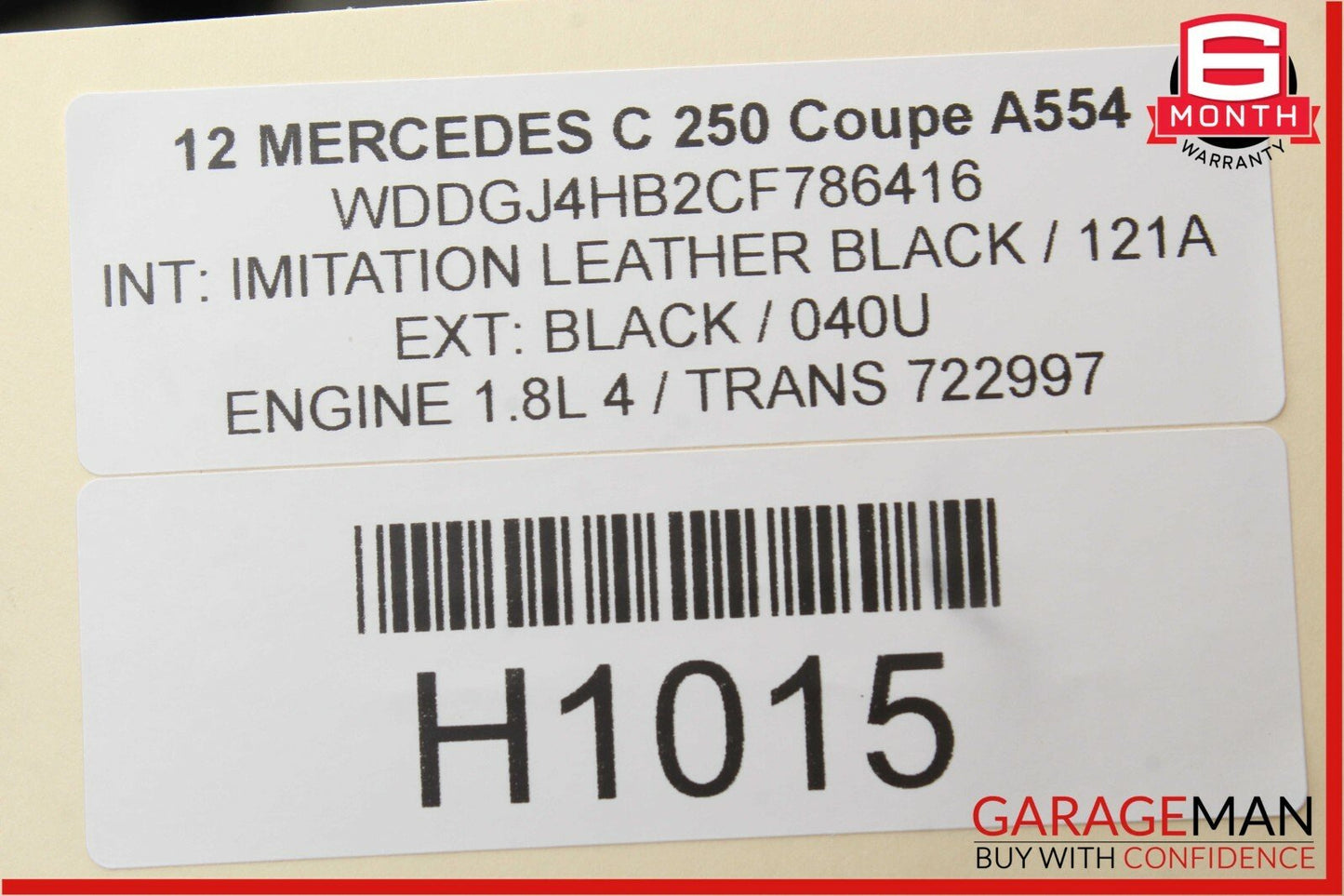 08-14 Mercedes W204 C250 Rear Right / Left Sway Bar Stabilizer Tie Rod Link