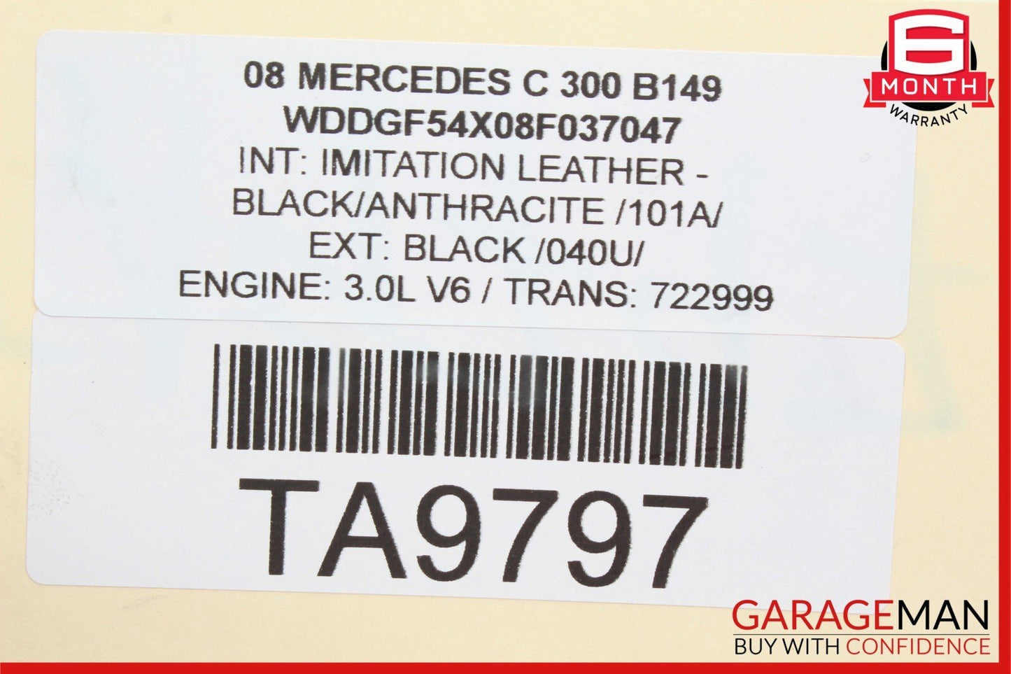 08-14 Mercedes W204 C300 S550 4.6L V8 Engine Lower Oil Pan Support OEM