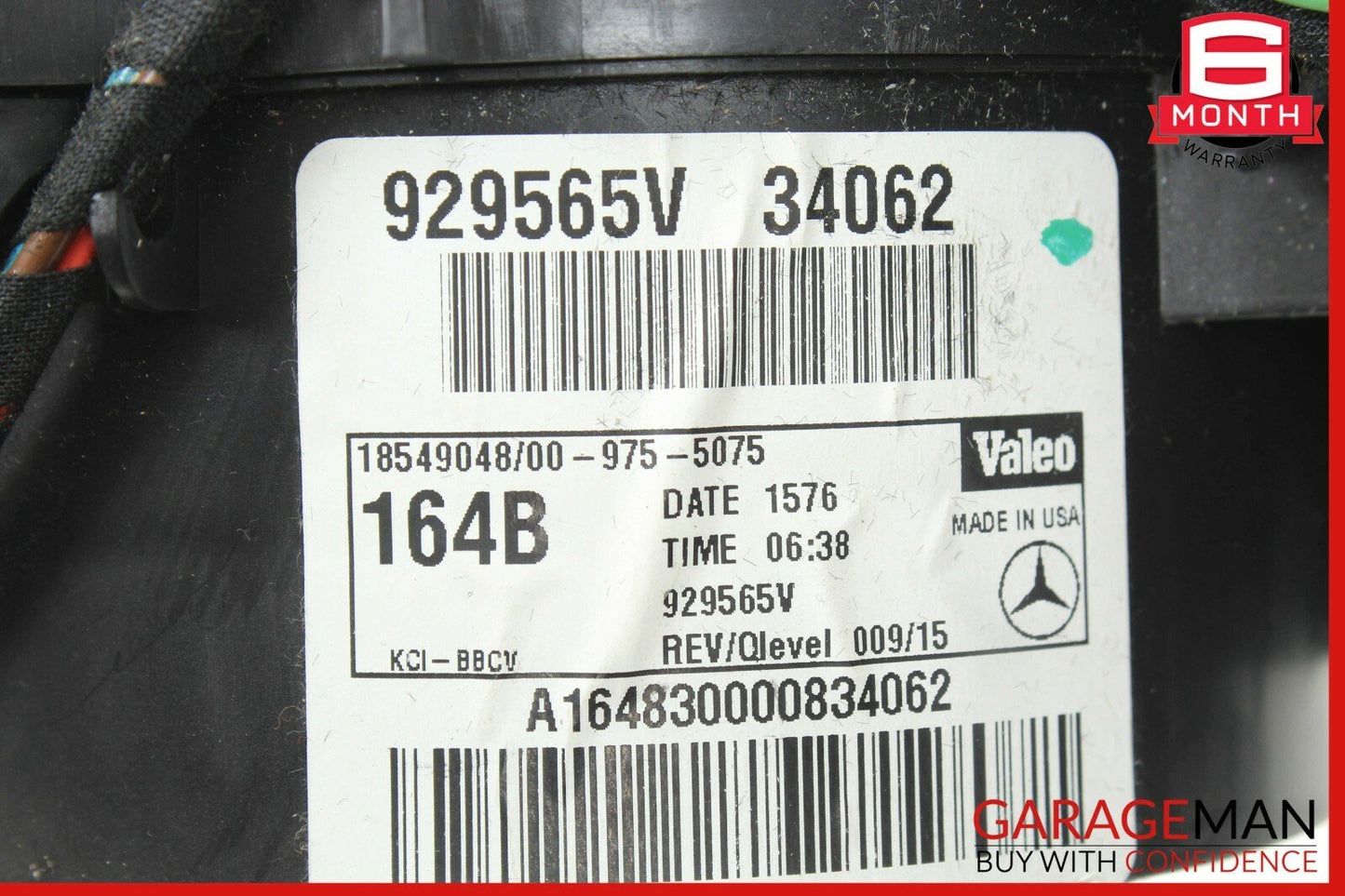 06-12 Mercedes X164 GL450 ML350 Rear Climate AC A/C Heater Blower Motor OEM