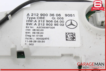 10-18 Mercedes W212 E350 Bluetec Front Overhead Dome Light Lamp 2129003606 OEM