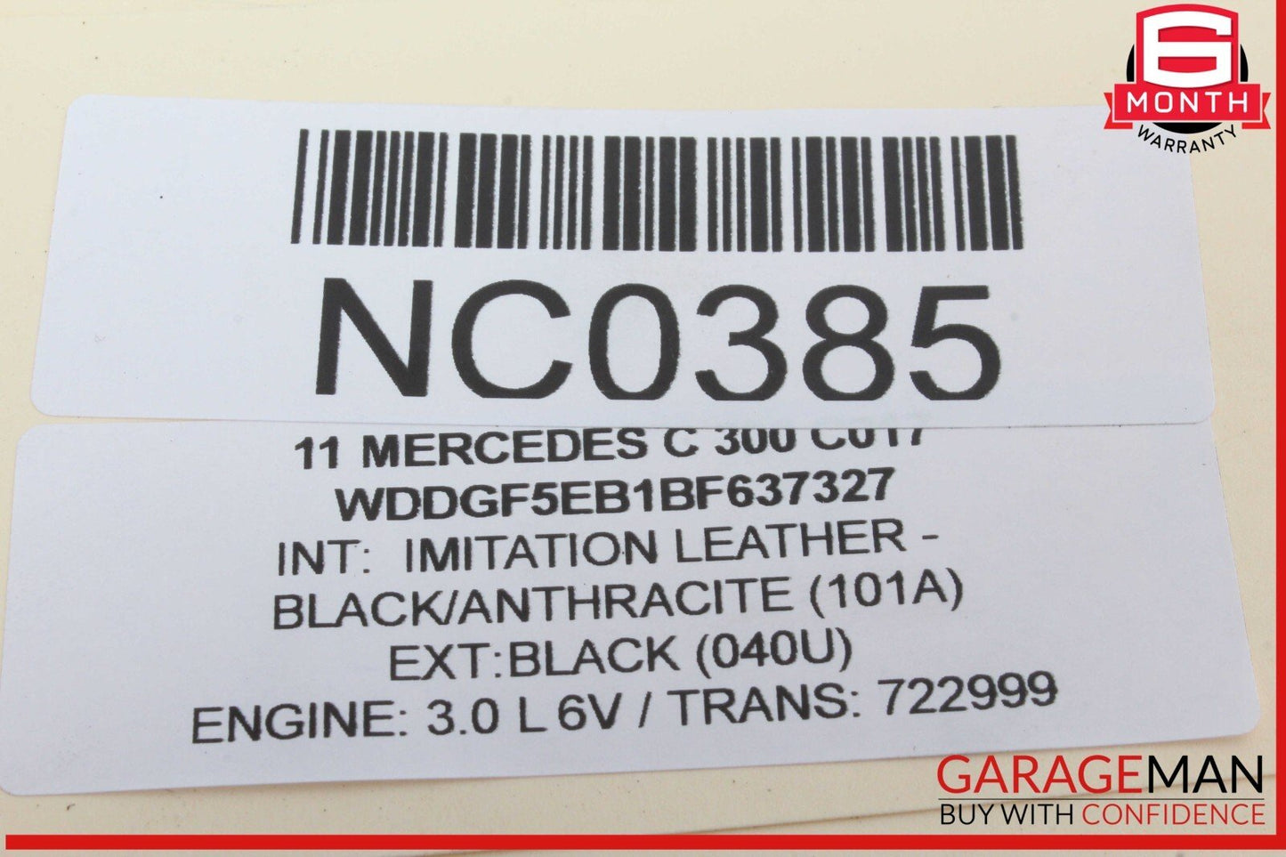 08-17 Mercedes W205 C300 C250 Trunk Lid Latch Lock Actuator 2047500185 OEM