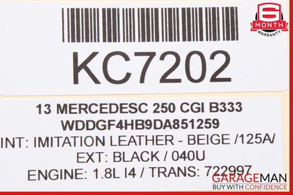 08-18 Mercedes W204 C250 CLS550 Rear Right Side Door Control Module OEM
