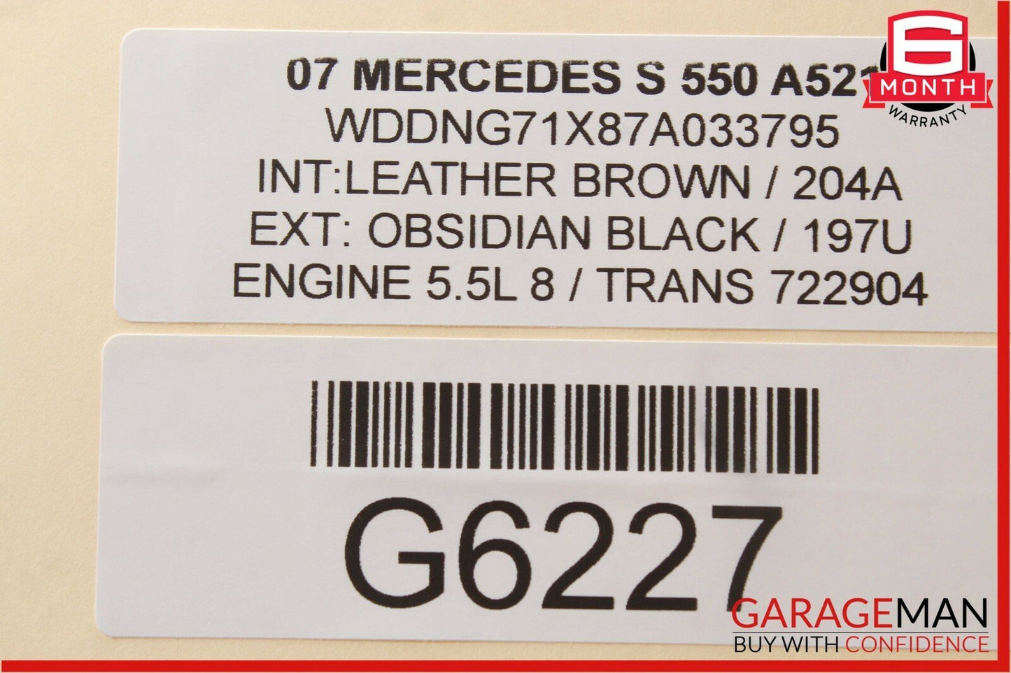 07-13 Mercedes W221 S550 Front Right Side Keyless Go Exterior Door Handle Black