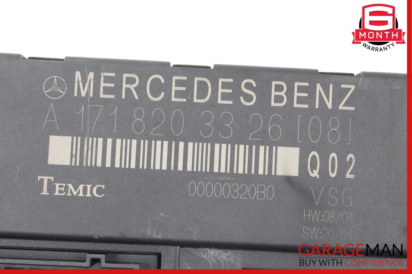 05-11 Mercedes R171 SLK280 SLK350 Convertible Top Roof Control Module Unit