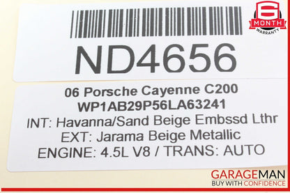 03-06 Porsche Cayenne 955 Front Right Passenger Side Marker Light 7L5945072A OEM