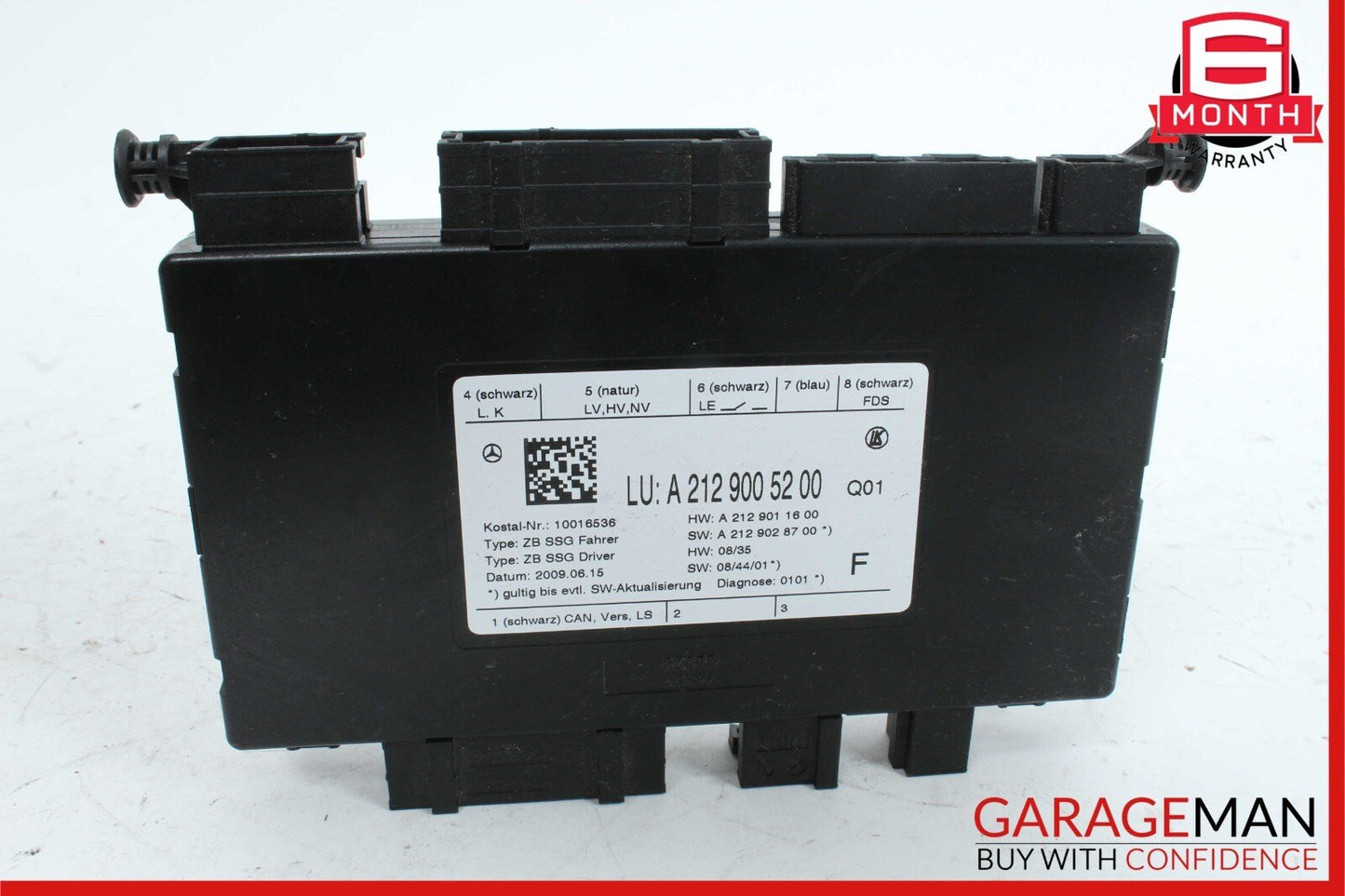 08-18 Mercedes W212 E350 4MATIC Seat Control Module Front Left Driver Side OEM