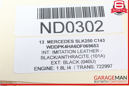 12-20 Mercedes R172 SLK250 SLK350 Front Right Side Seat Belt Seatbelt Retractor