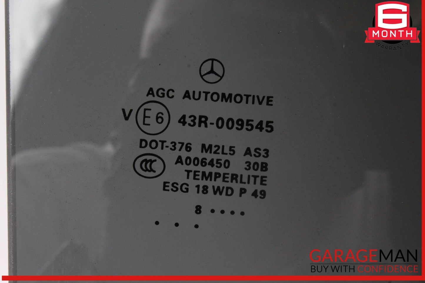 13-19 Mercedes W166 GLE400 GL450 Rear Right Passenger Side Door Window Glass OEM
