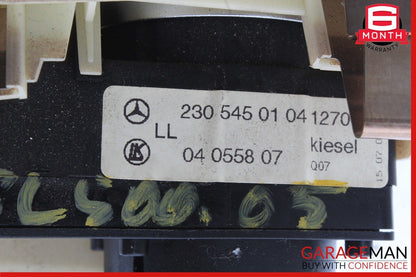 03-12 Mercedes R230 SL500 Headlight Lamp Control Switch Module Trim Panel OEM