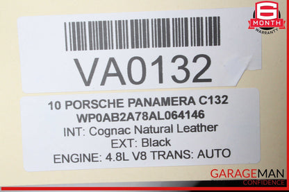 10-16 Porsche Panamera 970 Front Right Passenger Side Seat Belt Brown OEM