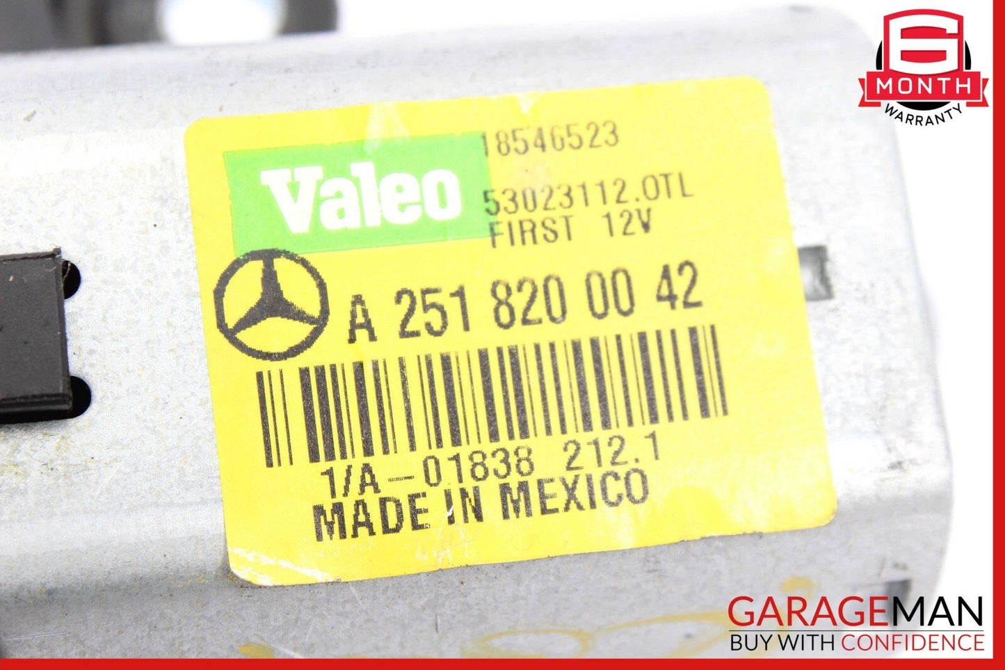 06-19 Mercedes W164 ML350 GL450 GL550 Rear Glass Windshield Wiper Motor Unit