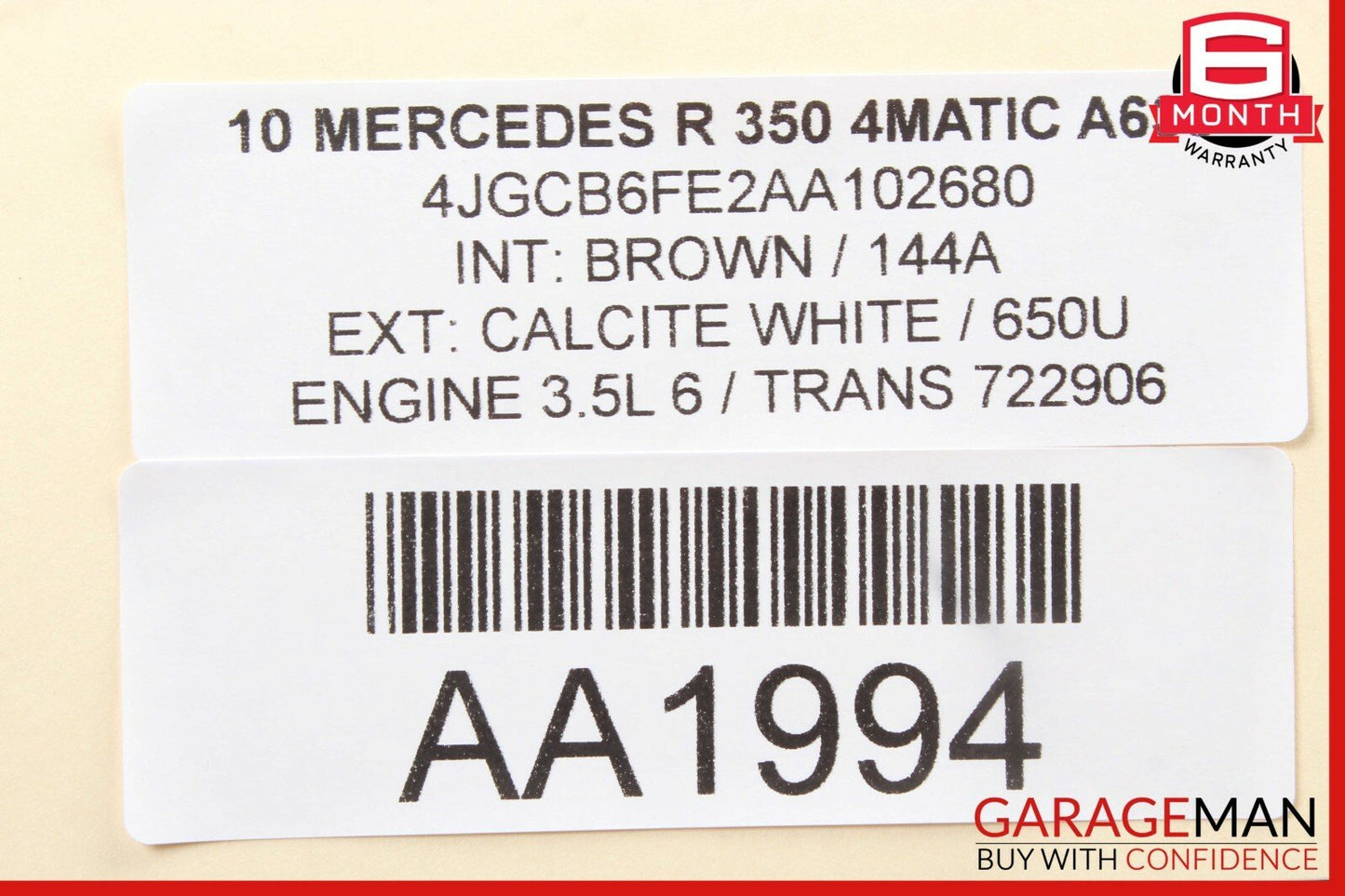 06-13 Mercedes W251 R350 ML350 GL450 Panoramic Sunroof Sun Roof Motor Unit