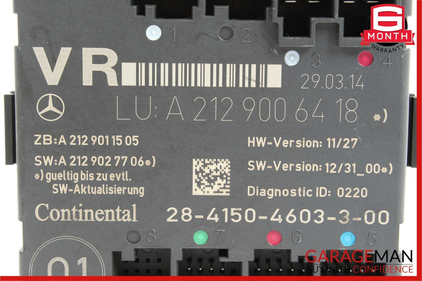 08-14 Mercedes W204 C250 C350 Front Right Door Control Module 2129006418 OEM