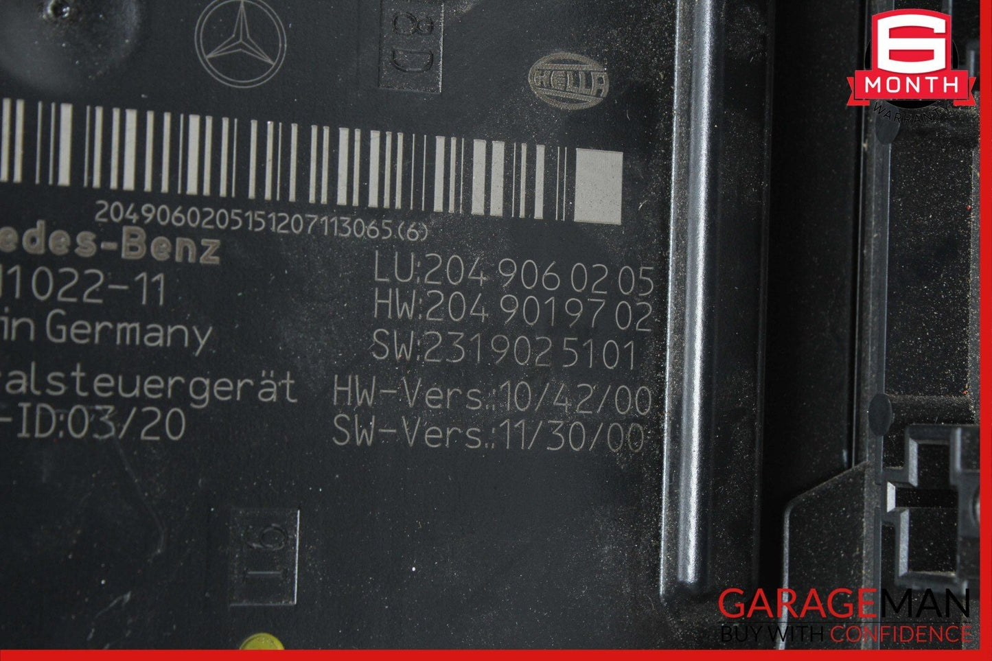 12-14 Mercedes W204 C250 C300 C350 Rear SAM Module Relay Fuse Box Assembly OEM