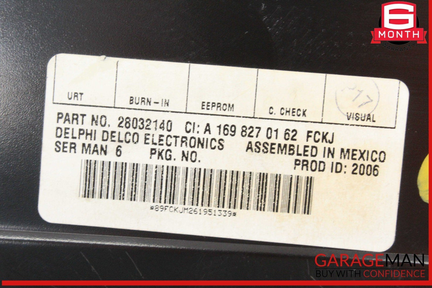 03-09 Mercedes W211 E550 E350 Sirius Satellite Radio Receiver 1698270162 OEM