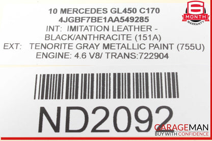 06-14 Mercedes X164 GL450 E350 C350 S550 R350 Fuel Pump Control Module Unit OEM