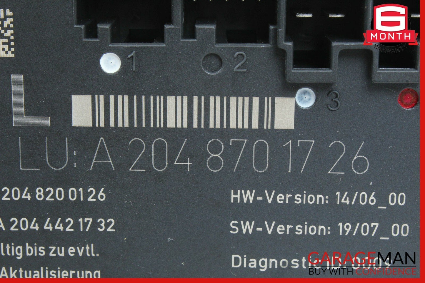 08-14 Mercedes W204 C300 C350 C63 AMG Front Left Side Door Control Module Unit