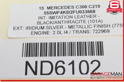 14-19 Mercedes W205 C300 S600 GLC350 S550 Keyless Go Entry Control Module OEM