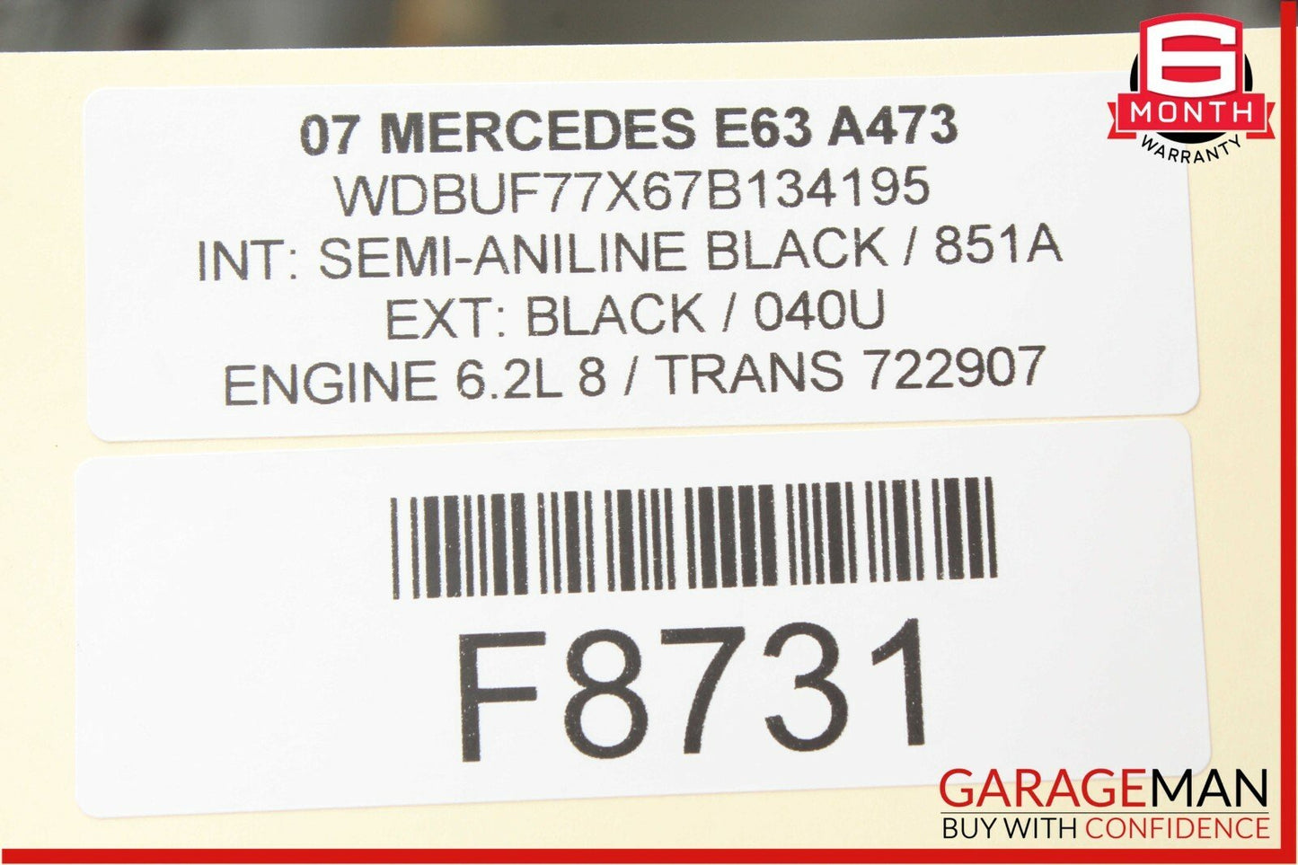 03-09 Mercedes W211 E350 E63 AMG Rear Left Driver Side Door Control Module