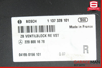 00-06 Mercedes W220 S430 Front Right Dynamic Seat Vacuum Pump Module OEM